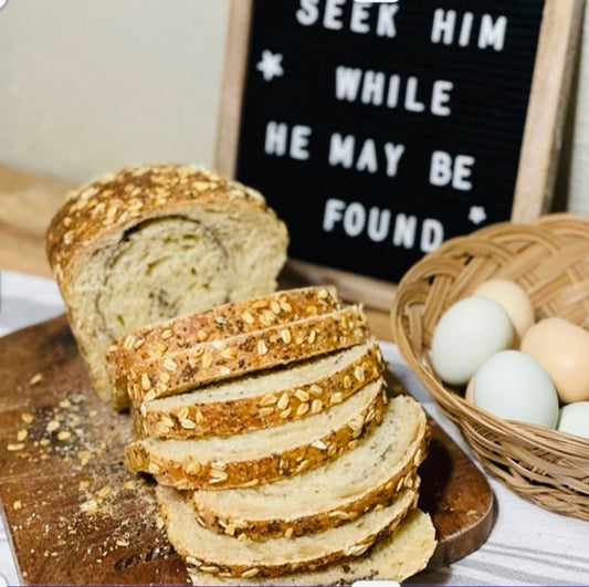 NEW! Organic Sourdough Whole Wheat Seeded Sandwich Loaf (Sliced)