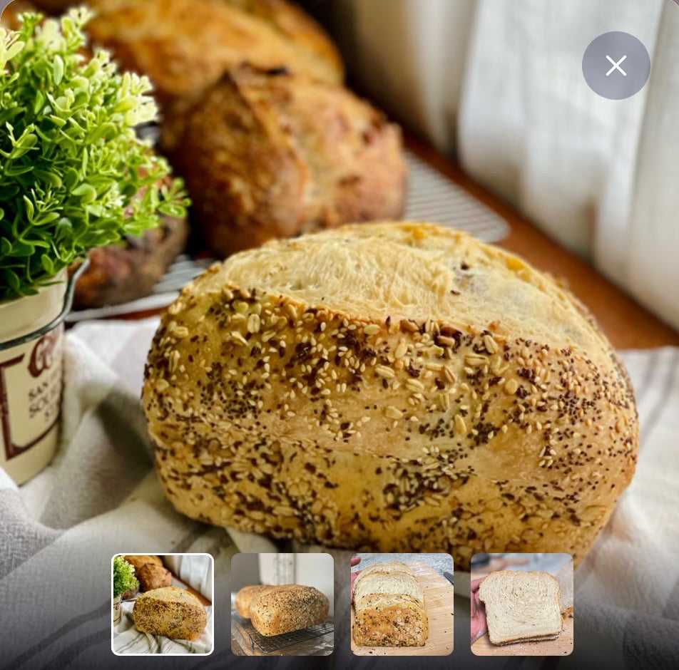 NEW! Organic Sourdough Whole Wheat Seeded Sandwich Loaf (Sliced)