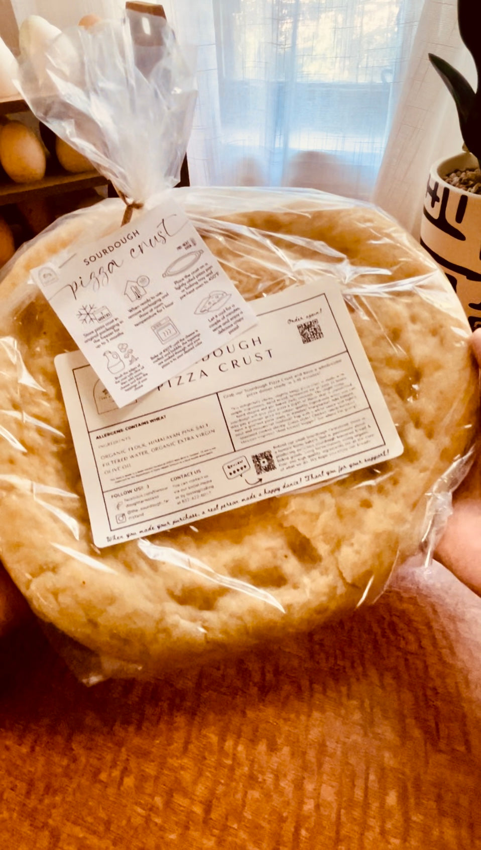 Organic Sourdough Pizza Crust