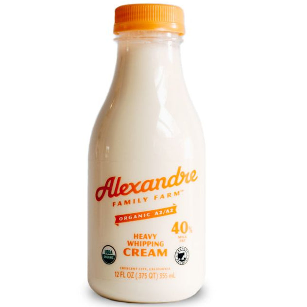 Organic A2 Heavy Cream (FROZEN Best By 8/26/25)