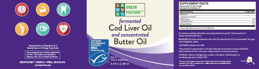 Fermented Cod Liver Butter Oil